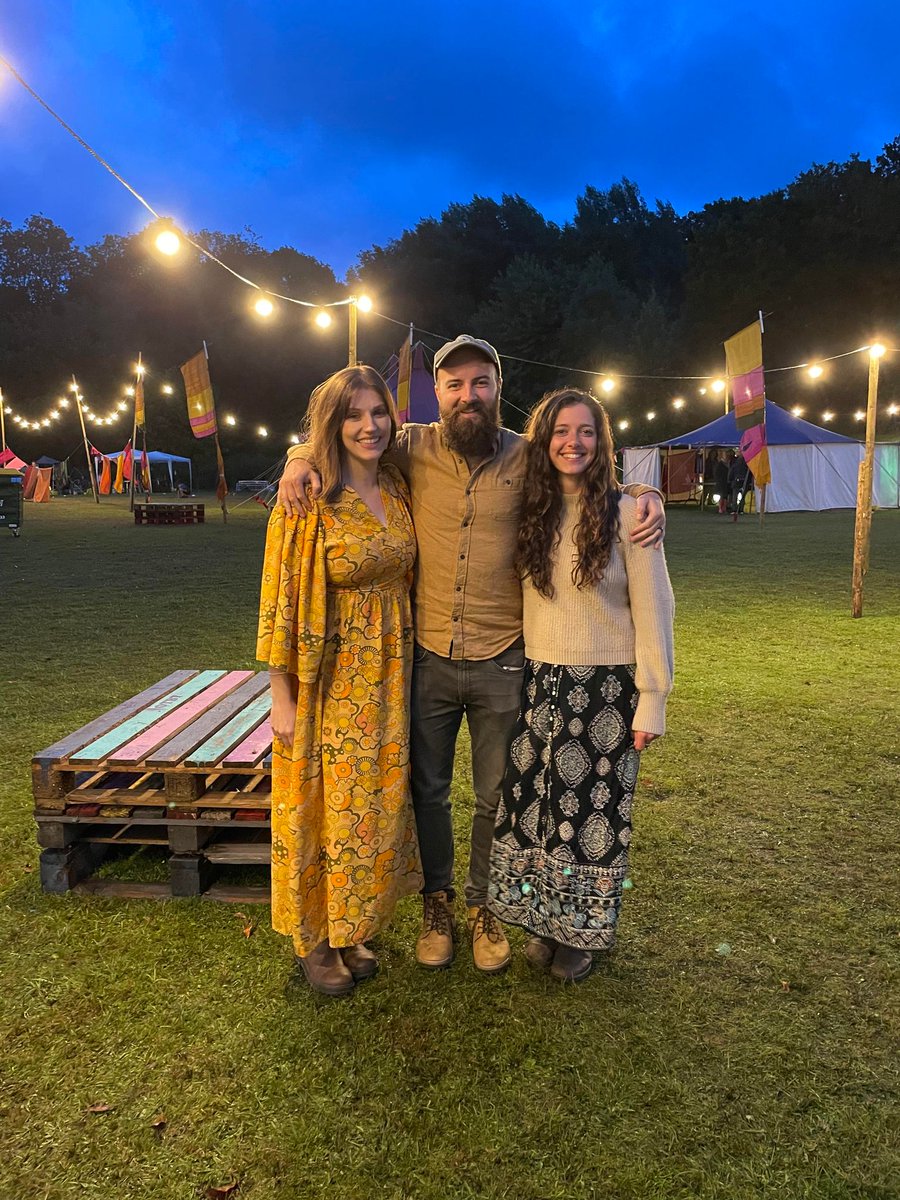 'Hazel & Grevegoodman' in #Rudry for Off The Beaten Track last weekend. Cheers to everybody who caught H&G at @otbtfest as well as @MattJFrederick's solo set and his couple of numbers with @EveGoodman at the end of her show to round things off!