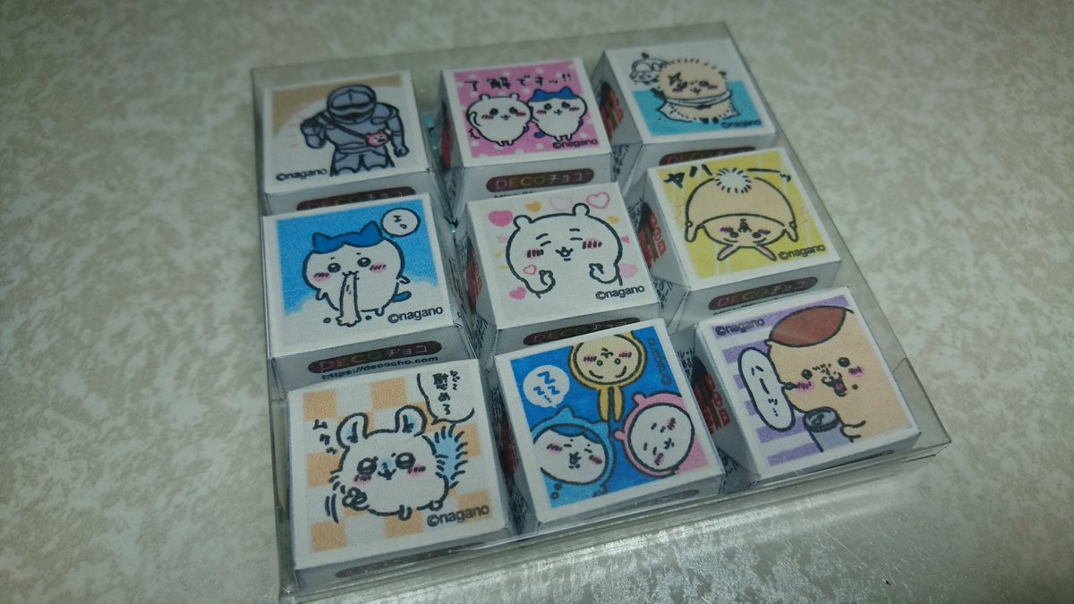 Choko_Mid's tweet photo. @DECOchoco_news つ、ついに、ちいかわチロル復活！！！
．．．と思ったら過去のツイートでした♪

ちなみに写真の中身は、アレコレ自作したハリボテです♪
(かたちが不揃いでガタガタ♪) https://t.co/CTuGX7ZVwx