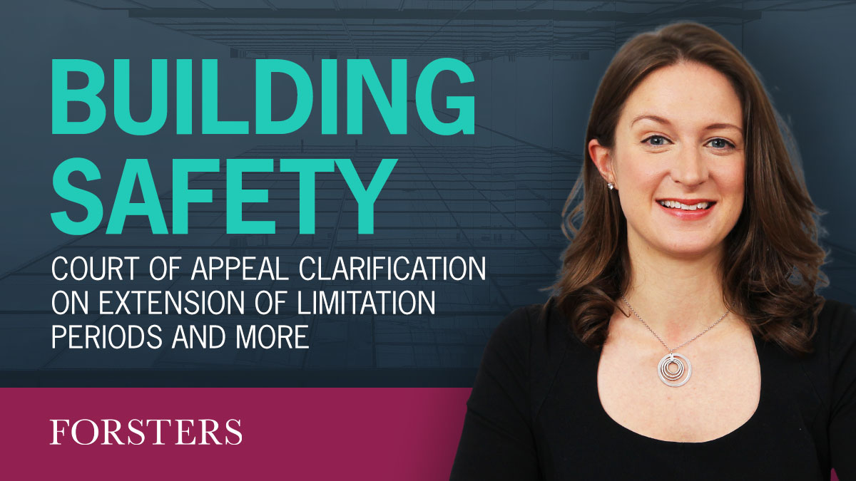 ForstersLLP's tweet image. Head of Building Safety, Andrew Parker, and Senior Knowledge Development Lawyer, Charlotte Ross, have given their thoughts on the recent Court of Appeal judgment in the case of URS Corporation Ltd v BDW Trading Ltd [2023] EWCA Civ 772. insights.forsters.co.uk/post/102iixz/b…
