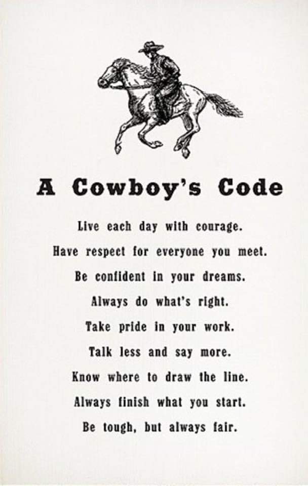'Rules of Life'
#Cowboyproverbs #cowboyway