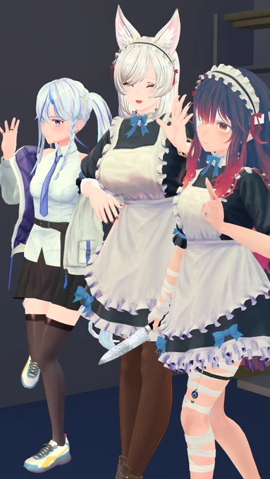 水砂の都アビダールえんすいうにさんのブースにて、ぽぷにちゃんと制作中のでんきちゃんを見てきました。 ぽぷにちゃんの素敵なメイド服はErvaにも合わせていただいていますので、気になった方はぜひぜひBoothも見てくださいね。  #ホプニ #Vket #VketSummer2023