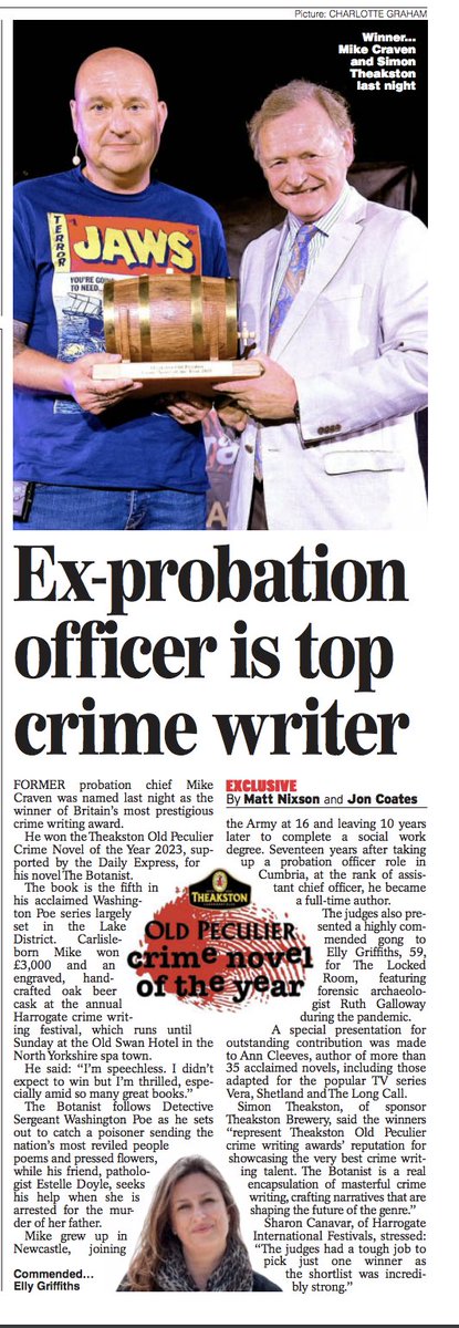 Today's #ExpressFeatures on #TheakstonCrime @HarrogateFest