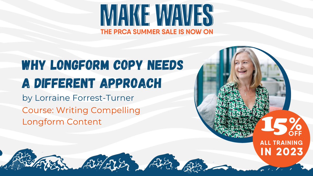PRCA_HQ's tweet photo. Master the art of captivating long-form content! 🖋️✨

Join @PRCAtraining expert @LorraineForrest for her "Writing Compelling Longform Content" course. 

Read her latest blog for tips to strengthen your writing skills.

✍ https://t.co/HZXGGBUX9Z https://t.co/kb5s0IA7pZ