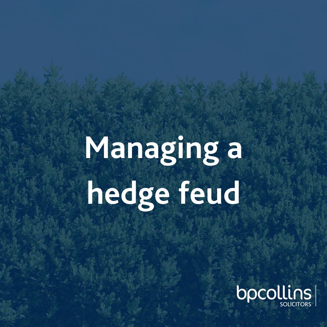 BPCollinsLaw's tweet photo. If your neighbour's high hedge is becoming a nuisance, there are options available to you.
Our #propertydisputeresolution team advises.
https://t.co/usZbDvzjNm https://t.co/a0aI3Qm0jH