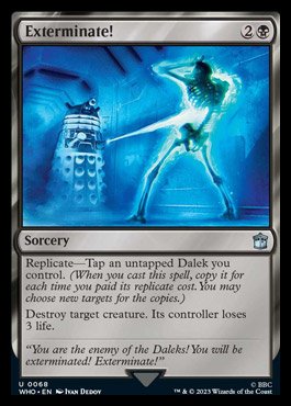 ReubenCovington's tweet photo. I love how this design mimics the cacophony of "exterminate"s you get when a group of Daleks are on screen. https://t.co/kULiGLRkXa