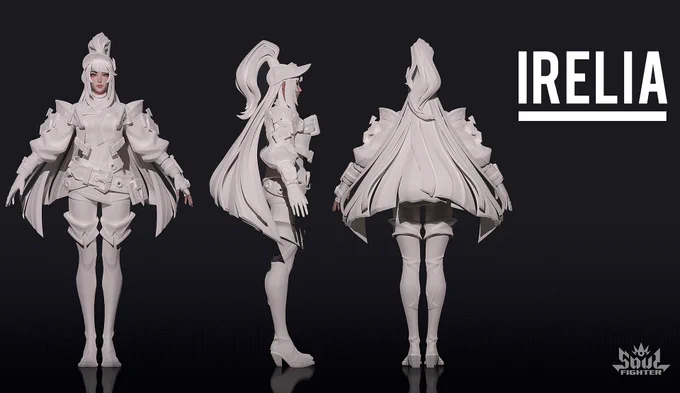 Wild Rift Soul Fighter Irelia 3D Model by Guo Jia  .com/artwork/obyB3J 