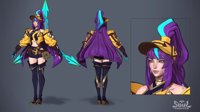 Wild Rift Soul Fighter Irelia 3D Model by Guo Jia  .com/artwork/obyB3J 