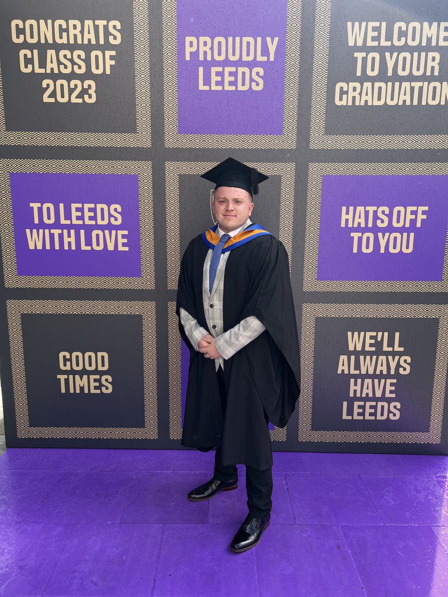 MultifabMetals's tweet photo. Well done Fab. Graduated with First Class Honours. Piece of cake and smooth as you like 😉. If you are going to do something do it properly. 👍 #Leeds #10TM https://t.co/oXbS8KnIvB