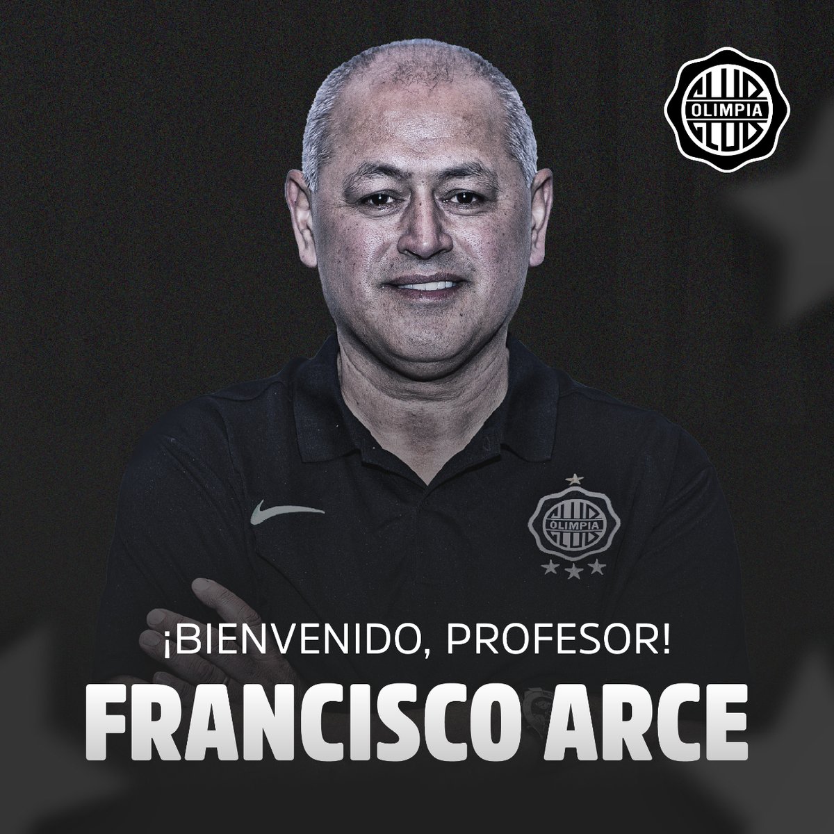elClubOlimpia's tweet photo. 🖋 Volvemos a estar juntos.

Es ahora, Profe.

¡Bienvenido otra vez, Francisco Javier Arce Rolón! 🤝🏻

#OlimpiaMiOrgullo ⚪️⚫️⚪️ https://t.co/Tg7fujeMNg