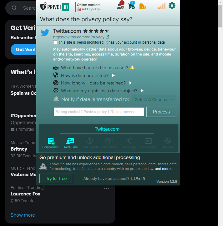1337roadmap's tweet photo. Ever wondered what you have agreed to as a user when visiting a website? How your data is protected / how long it is retained for? 
Use the Privci free browser extension to find out!
Get the Enterprise version for many more features, find out more on our Directory
@Privci1 https://t.co/2DPfu09ZfW