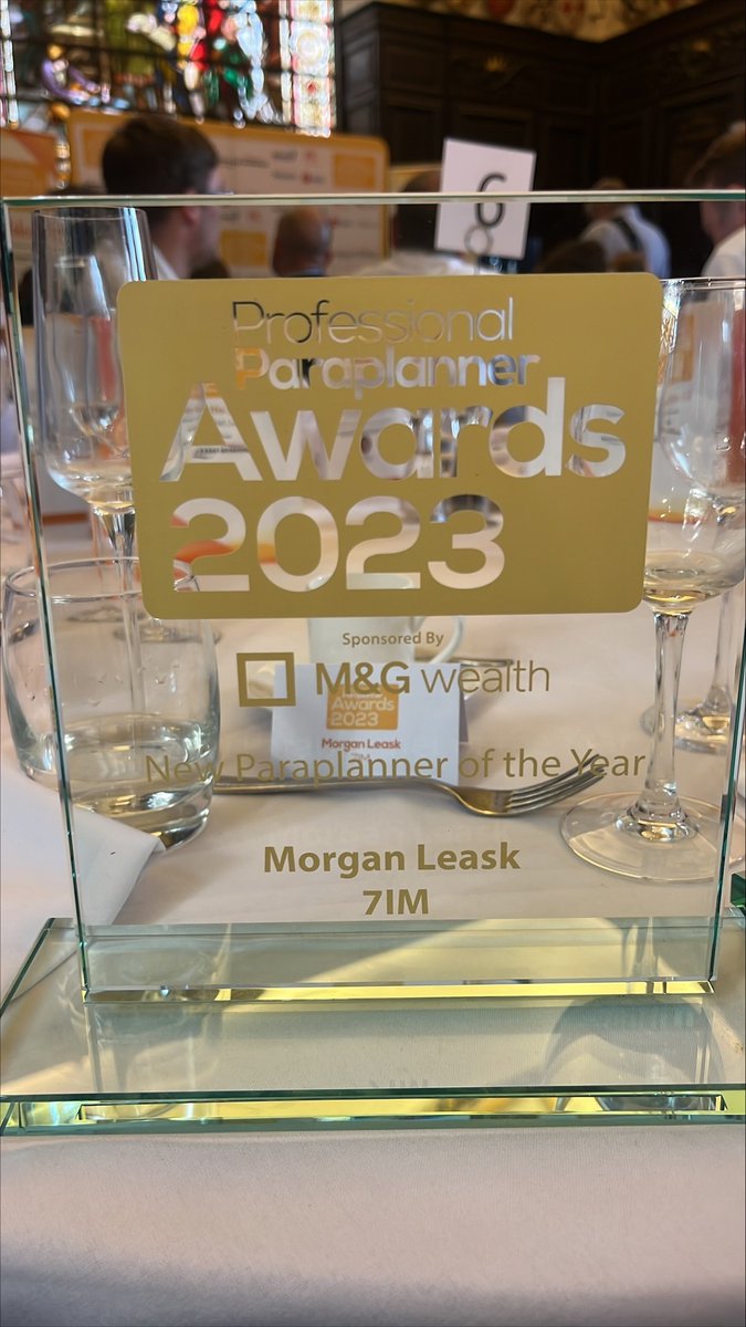 We are proud to announce that Morgan Leask from our Private Client team has won New Paraplanner of the Year 2023!  Congratulations to Morgan, who collected her award this week in London at the Professional Paraplanner Awards.