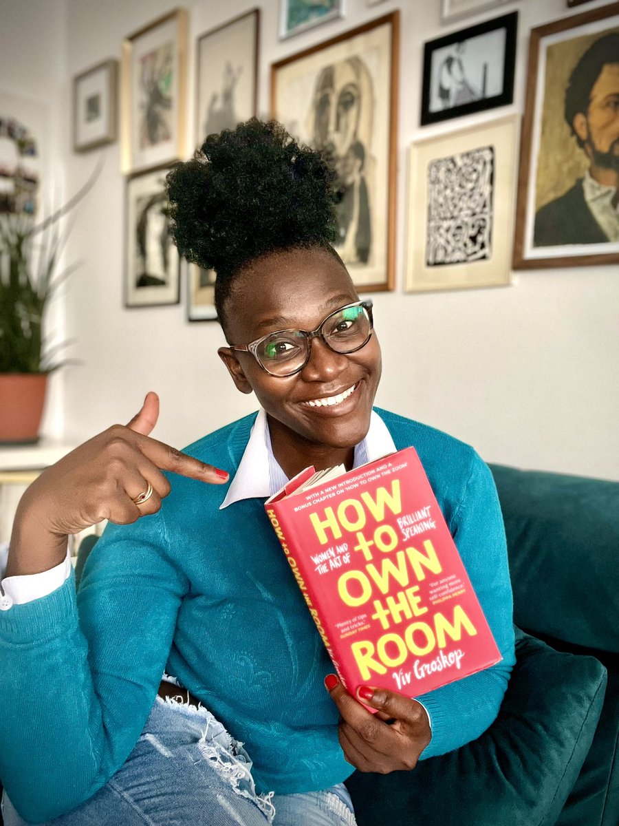 “Evelyn Lieberman said this about #presence : People take their cue from you. That's it.”
 <a href="/BorisMayer/">Boris Mayer</a> gifted me <a href="/VivGroskop/">Viv Groskop</a> ‘s ‘How to own the Room,’ and it has been a page a turner for me! Excited about sharing in some tips once I am done reading it. 😎🎤

#PublicSpeaking