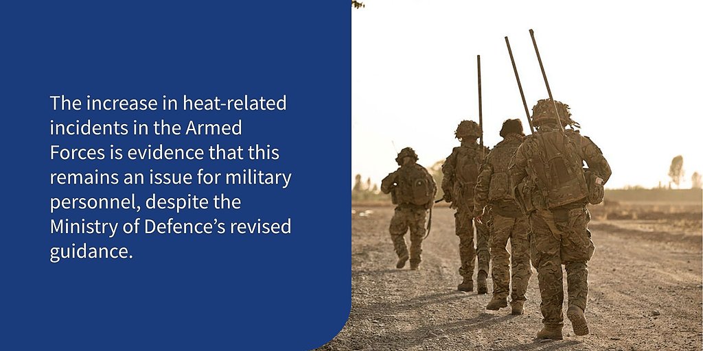 irwinmitchell's tweet photo. Ten years ago, three #Reservists lost their lives to heat injury whilst training for the #ArmedForces. @DefenceHQ updated their guidance, but the number of heat-related incidents is still high. Our #Military experts discuss if enough is being done: https://t.co/axvYjI6oHH https://t.co/wybR3LUdUV