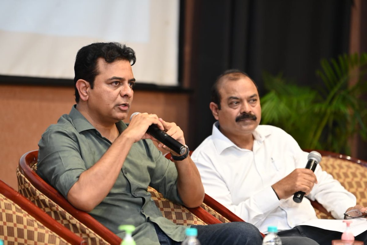 Minister <a href="/KTRBRS/">KTR</a> presented the Abhay Tripathi Memorial Lecture on ‘Challenges of being a young state’ at MCRHRDI, Hyderabad.

Abhay Tripathi (1961-2021) was an IAS officer of the 1986 batch of the Andhra Pradesh cadre who served in various key positions in the State government
