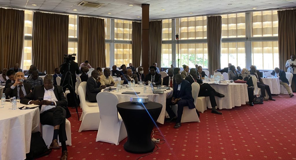 Hon. @NankabirwaRS - Minister, @MEMD_Uganda & Chairperson of the Council of Ministers is chairing the 17th Extraordinary East African Power Pool (EAPP) meeting at Serena Hotel. The EAPP coordinates cross-border power trade & grid connections among Eastern Africa member nations.