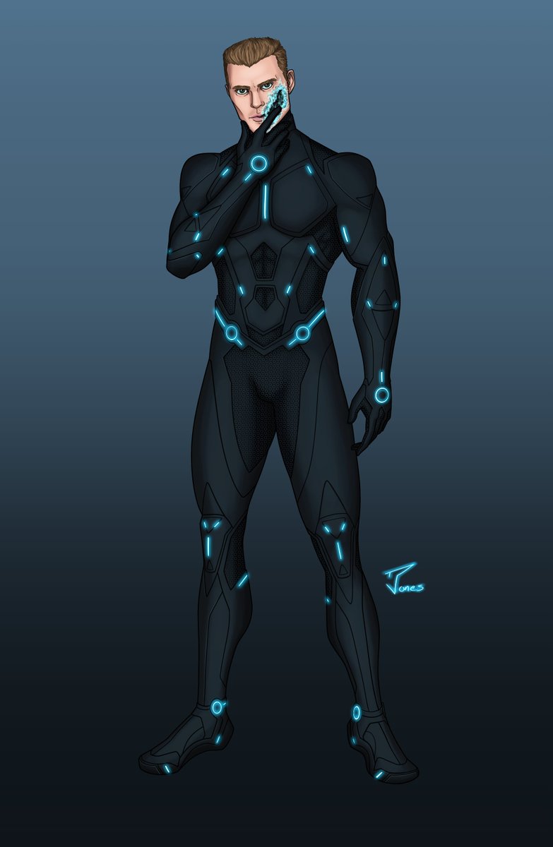 My next TRON oc. A thief with a broken face