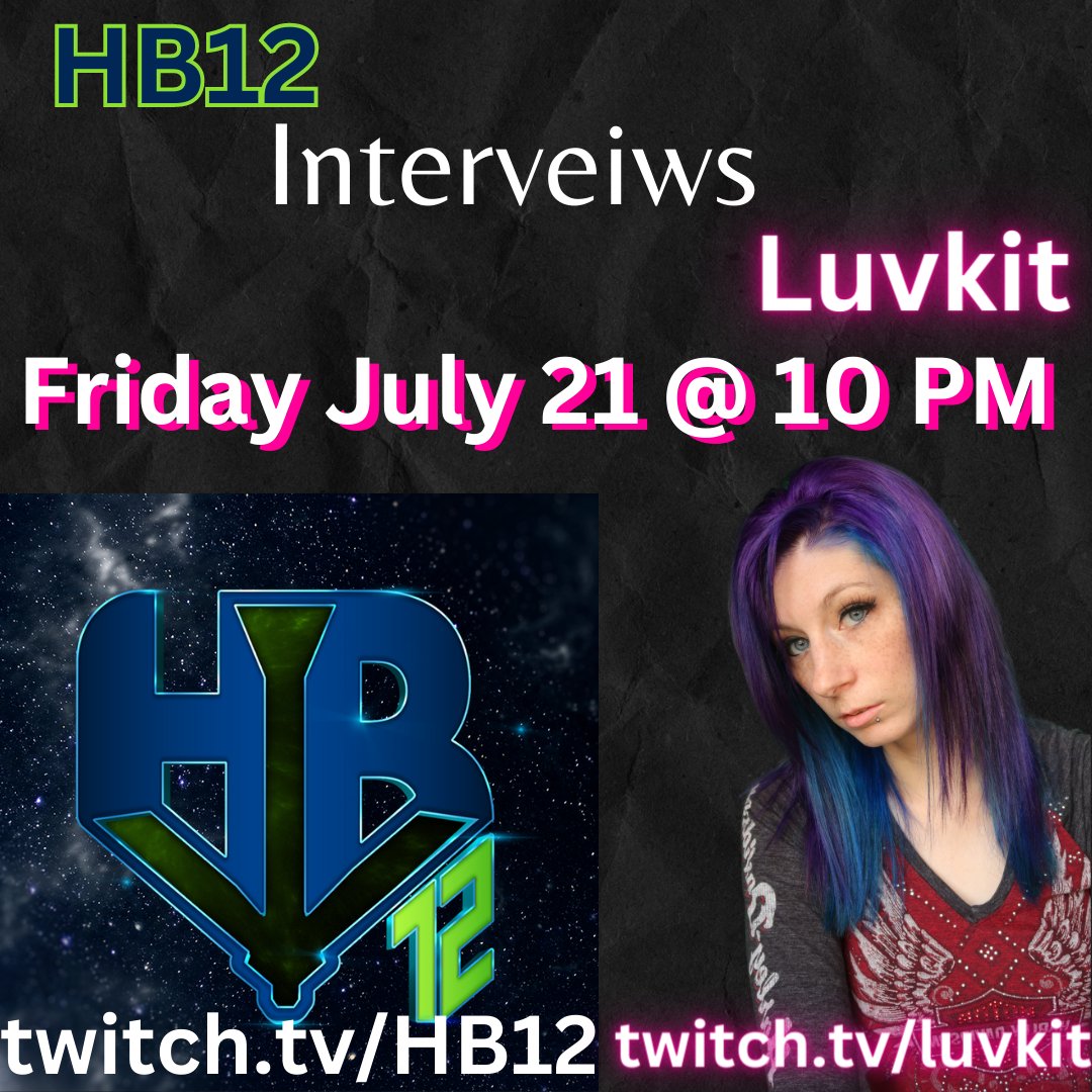 luvkit_yt's tweet image. 💜Come Join me!!!! We have an interview today at 10:00pm est!!!! Come get to know me!!! 
twitch.tv/luvkit
.
.
#streamerinterview #twitch #streamersofinstagram #twitch #Girlgamer #twitchtv