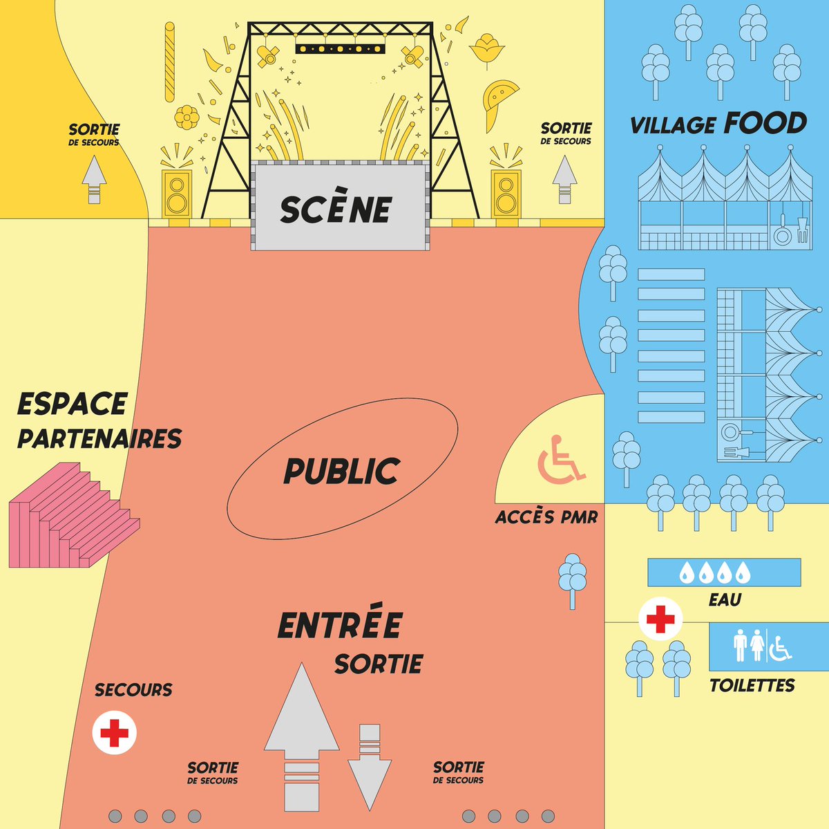 PLAN DU SITE📍
C'est le moment de vous plonger dans le terrain de jeu qui vous accueillera pendant les 2 jours du festival 🥳 De quoi trouver où vous amuser, vous rassasier !

#concair2023 #festival #saintlouis