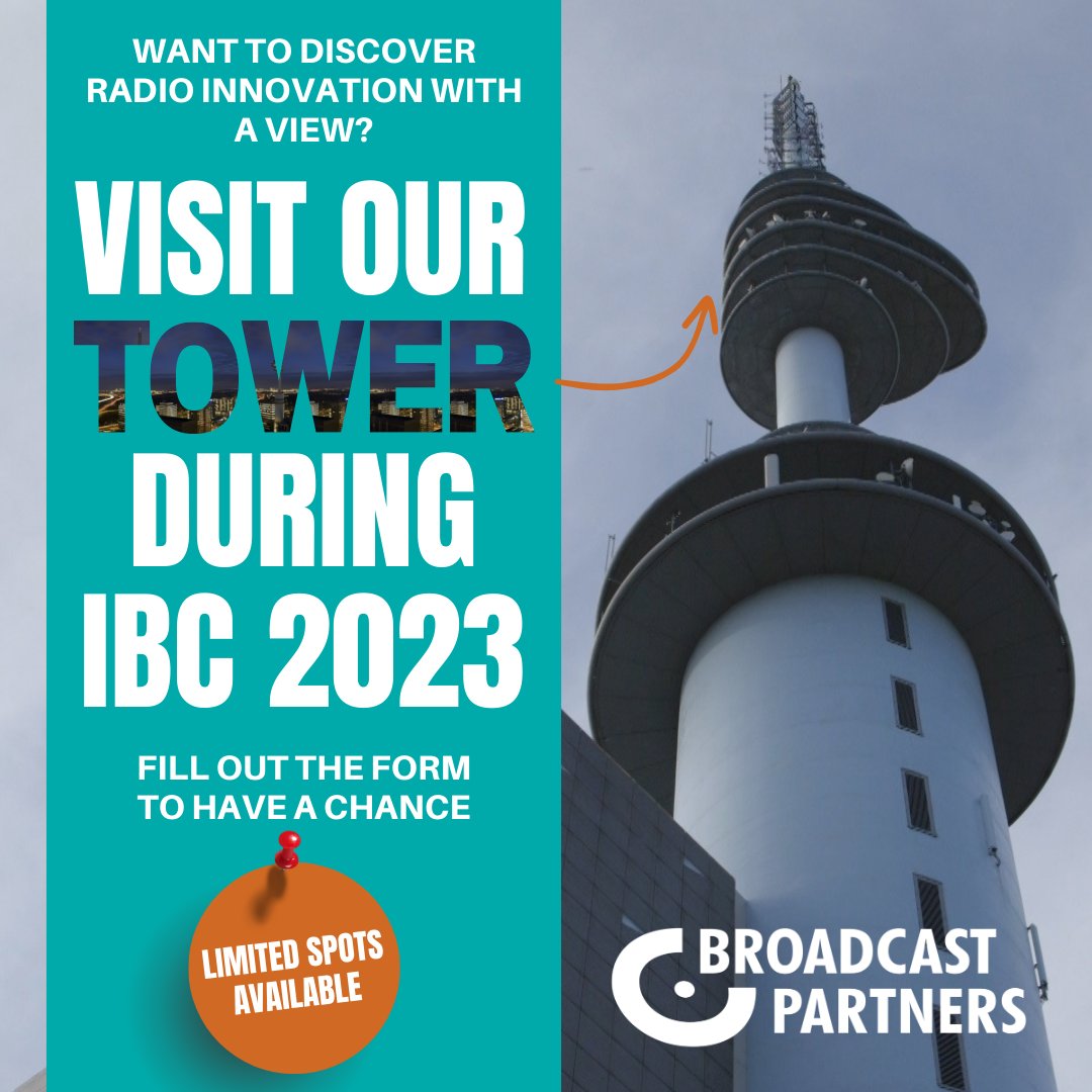 𝐁𝐫𝐨𝐚𝐝𝐜𝐚𝐬𝐭 𝐏𝐚𝐫𝐭𝐧𝐞𝐫𝐬 𝐨𝐩𝐞𝐧𝐬 𝐝𝐨𝐨𝐫𝐬 🥁Do you want to talk about radio-innovations with a view? 𝐘𝐨𝐮 𝐜𝐚𝐧 𝐨𝐧𝐥𝐲 𝐫𝐞𝐠𝐢𝐬𝐭𝐞𝐫 𝐨𝐧𝐞 𝐩𝐞𝐫𝐬𝐨𝐧 𝐚𝐭 𝐚 𝐭𝐢𝐦𝐞 𝐯𝐢𝐚 𝐭𝐡𝐞 𝐥𝐢𝐧𝐤: broadcastpartners.nl/IBC-form
(limited spots) #IBC #IBC2023 #Radio