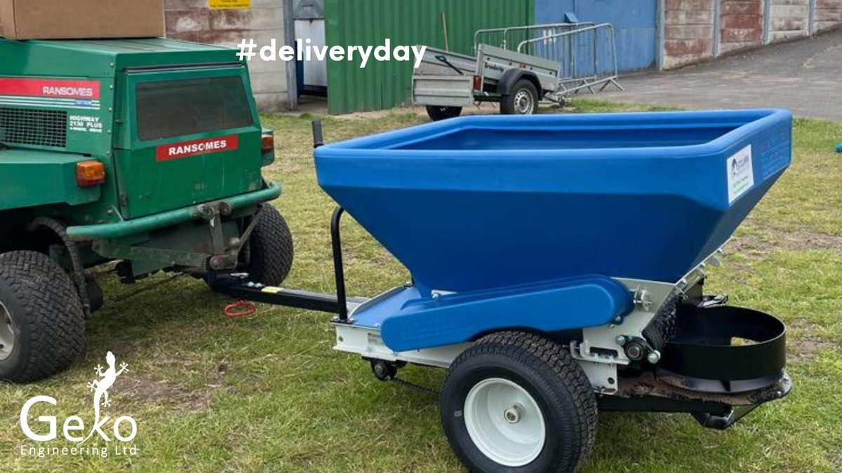 geko_eng's tweet photo. Took a trip to Nottinghamshire recently to deliver an Eco50 to a football club customer, #RainworthMinersWelfareFC. The #Eco50 is a popular tow behind spreader utilised by many semi-pro &amp; amateur football clubs for #pitchmaintenance. #Demos can be arranged.
#PitchCare #MUGA https://t.co/Z587Eu3Z9m