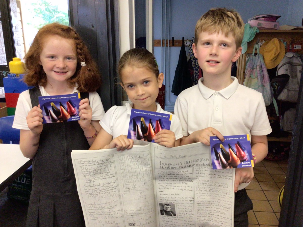 mapleclasshh's tweet photo. We have been busy this week publishing our newspaper full of reports about Shackleton and his journey. Mrs Edwards read through our newspaper and chose some children to receive awards! Very well done! “Read all about it!”
#HighHamEnglish https://t.co/rdmMen8vfn