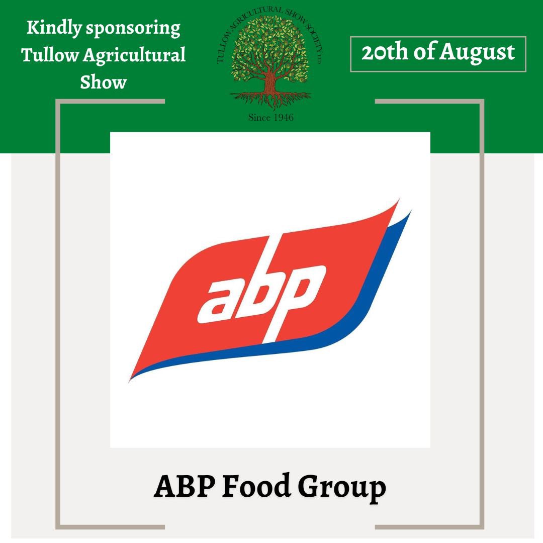 Tullowagrishow's tweet photo. We are proud to introduce some of our fantastic sponsors and want thank them for their generosity towards Tullow Agricultural Show ⭐️ We would not be where we are without their continued support!
#supportoursponsors @AbpFoods @CRWynneLtd @IFAmedia @Zurich https://t.co/G9GFDAcjx5