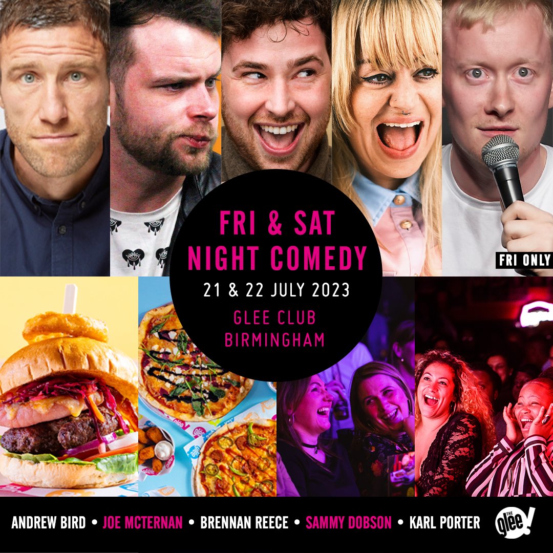 We have an absolute scorcher of a line-up guaranteed to make you howl with laughter over the next couple of days! 🔥

Treat yourself to a rib-tickling evening, featuring <a href="/a_tweety_bird/">Andrew Bird</a>, <a href="/JoeMcTernan/">Joe McTernan</a>, <a href="/BrennanReece/">Brennan Reece</a>, <a href="/sammytdobson/">Sammy Dobson</a> &amp; Karl Porter (Fri) 😂

🎟️ bit.ly/BhamWeekendCom