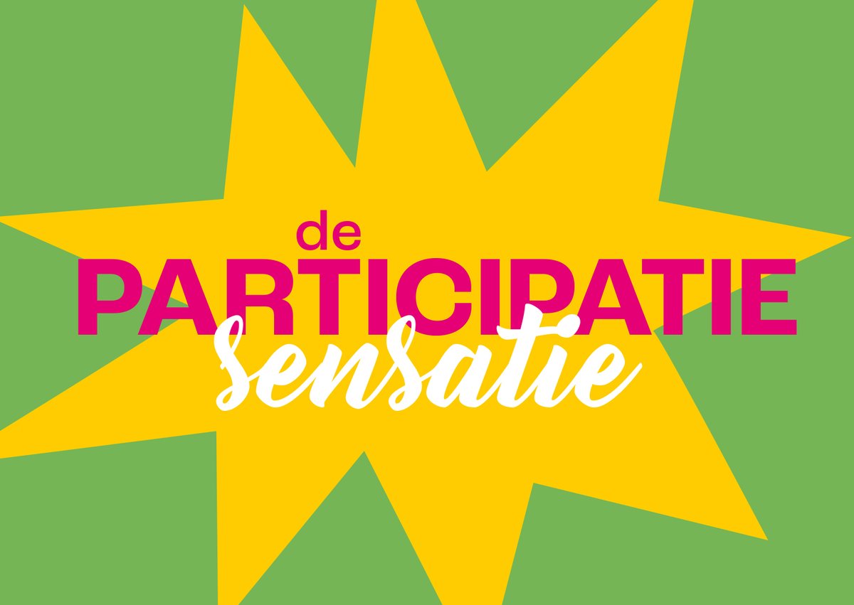 Zaterdag 9 september 15:00-17:30

Beleef tijdens de open dag op het Suikerterrein de 'participatie sensatie'. Ervaar, proef, voel, hoor en ruik de beste democratie van de wereld.

Doe mee en meld je aan, want niet iedereen kan meedoen.
forms.gle/WRyUAXQ6jwMkF1…