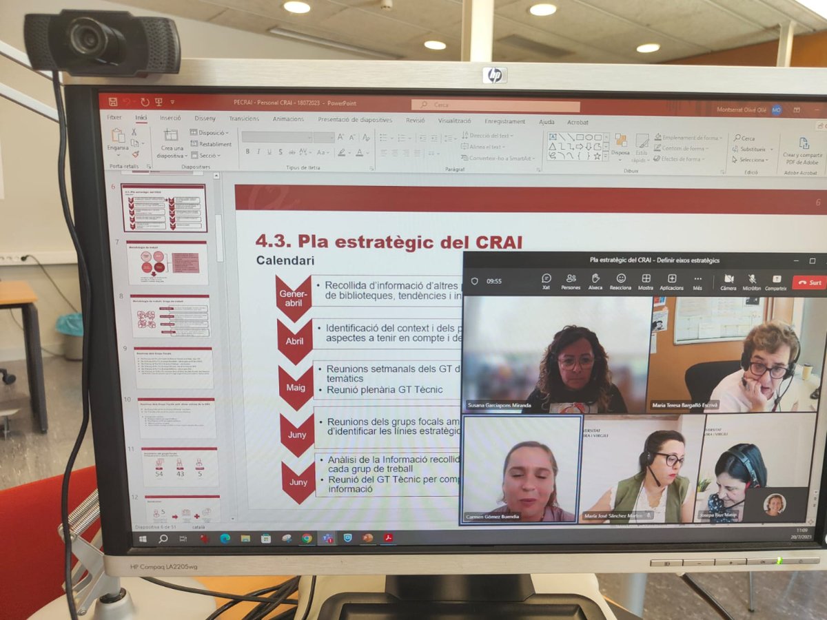 craiURV's tweet photo. 👩‍💻Al @craiURV estem tancant el juliol treballant per la comunitat @universitatURV i per oferir-vos un millor servei❗

📸⬇️ Reunió del 20 de juliol per definir els eixos estratègics del Pla Estratègic del CRAI

#PECRAI #treballempermillorar https://t.co/8mVjizMIX0
