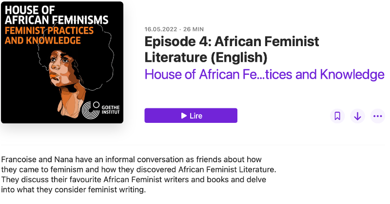 halloafrique's tweet photo. 🎧#CAIpodcast: Comment êtes-vous devenue féministe?
Pour @F_Moudouthe & @nas009, ça a été par la lecture de féministes africaines mémorables comme Mariama Bâ, Awa Thiam, Jennifer Makumbi &��
Elles discutent de littératures féministes africaines au 🎙️ de @HOAF_G. Bonne écoute⤵️