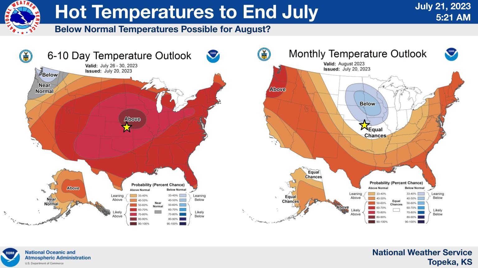 NWS Topeka on Twitter "A hot stretch of weather is highly likely as
