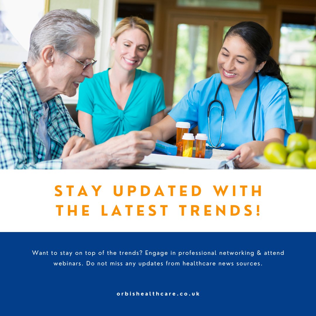 Stay updated with the latest trends within the healthcare industry.

Follow healthcare news
Go network
Join online communities
Participate in educational programs

#HealthcareTrends #NHS #NhsEngland #HealthServices #NHSCareer