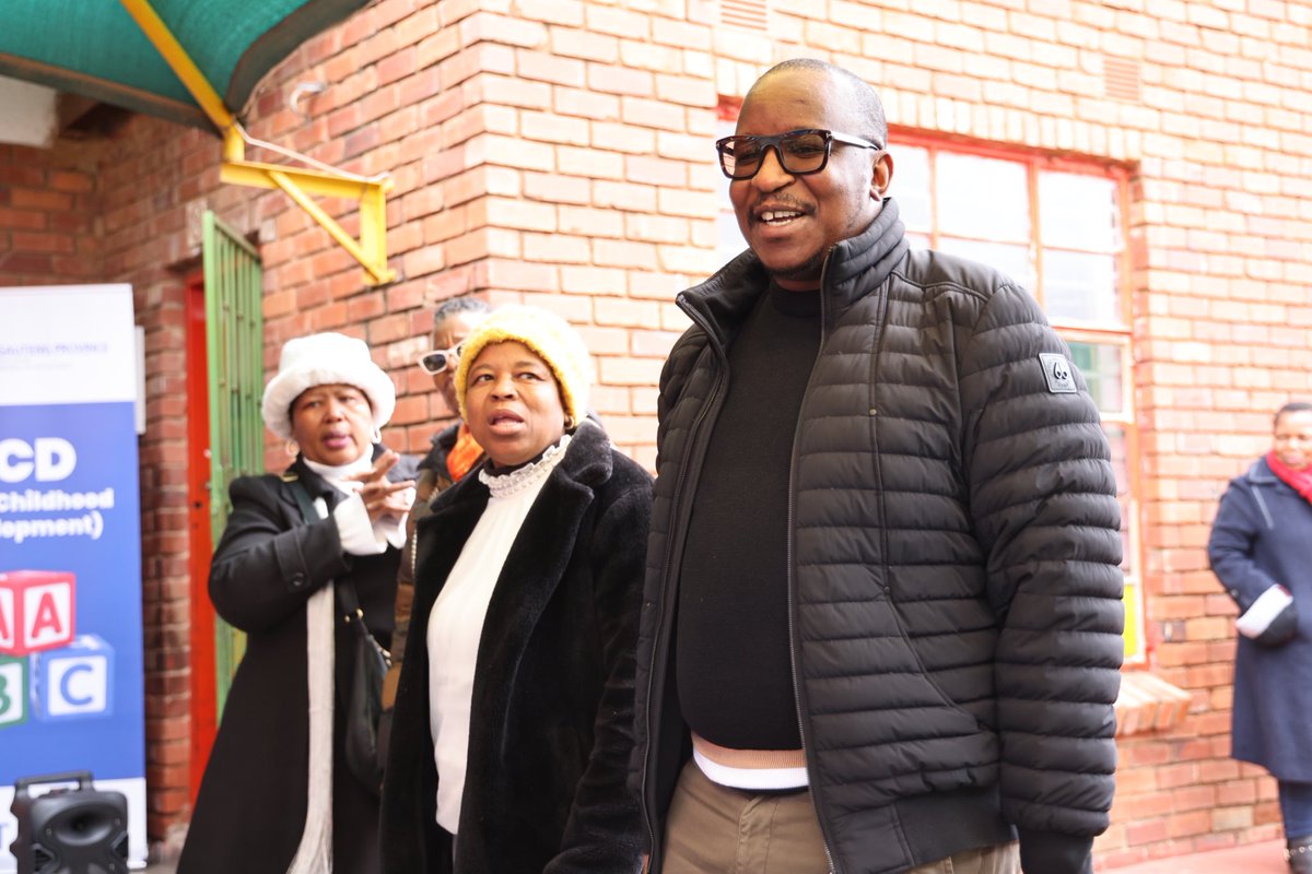 EducationGP1's tweet photo. [IN PICTURES]: As part of the Tshwane ECD Stakeholder Engagements today, Gauteng Education MEC @matomekopano also conducted an oversight visit at Helen May Day Care Centre in Mabopane.

#GrowingGautengTogether
#ECDShift https://t.co/hqKu5vURv6