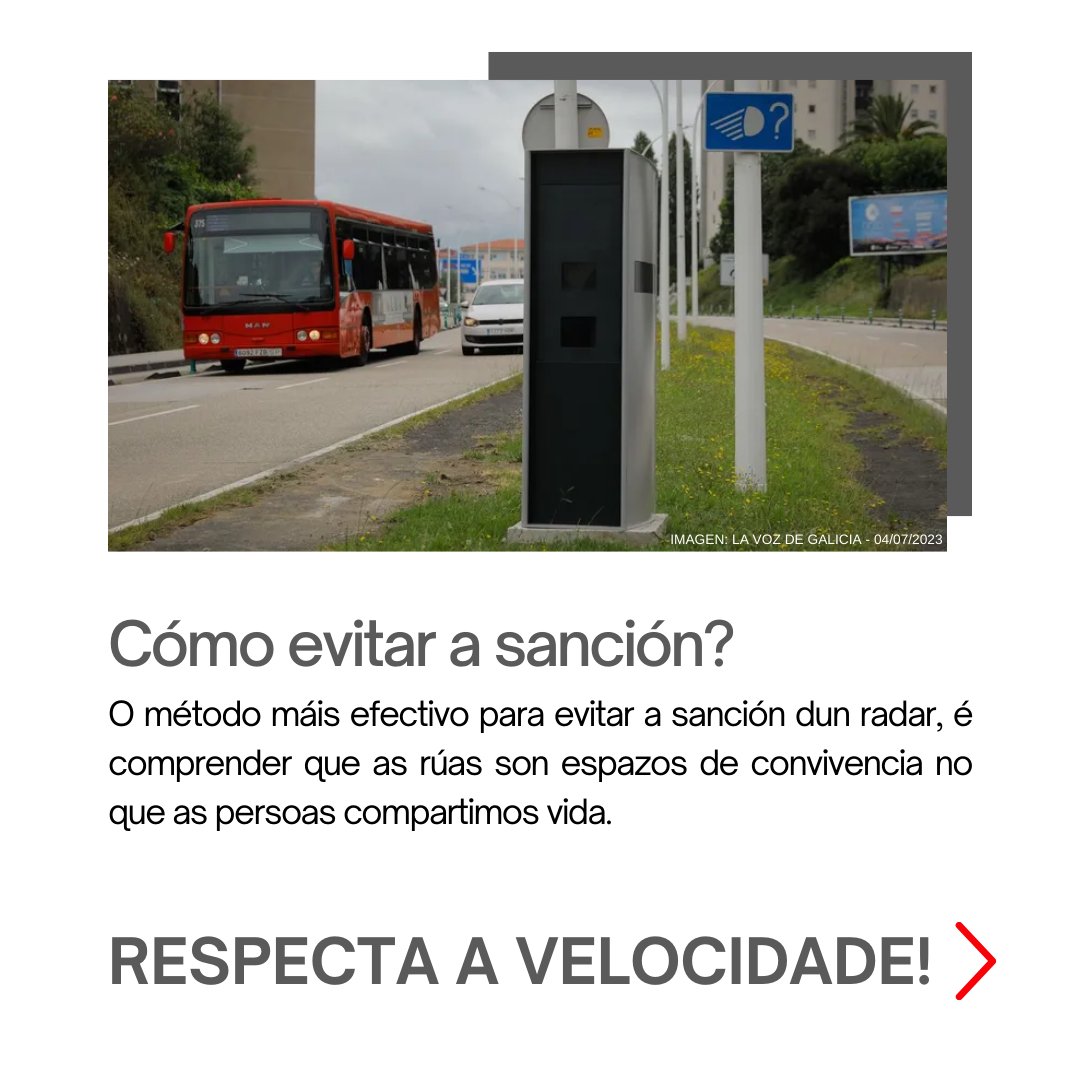 GaliciaStop's tweet photo. Novos radares na cidade da Coruña
#ObjetivoCero #MueveteSeguro #CeroVictimas #Velocidad #RecaudaVida @DGTes @DACCultura @ConcelloCoruna @Policia_Coruna https://t.co/yjILZvX3x7