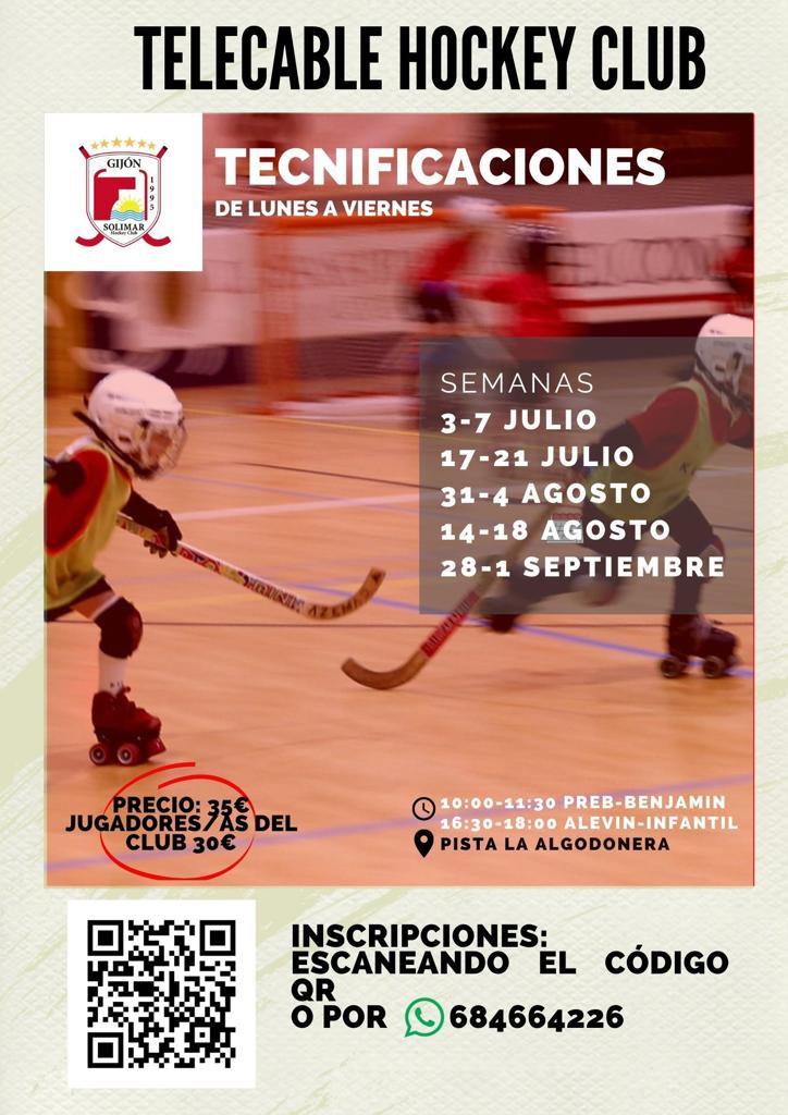 🏑 Las tecnificaciones del Telecable Hockey continúan durante todo el verano.

🤗 Te esperamos en La Algodonera para disfrutar del hockey sobre patines.

⬇️ Para más información ⬇️

#MiEquipoMiGente