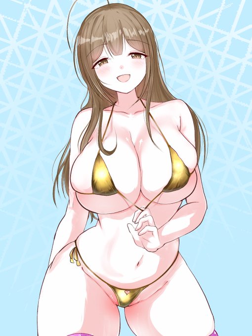 千雪…!金ビキニ着て....!!
ありがとう....! 