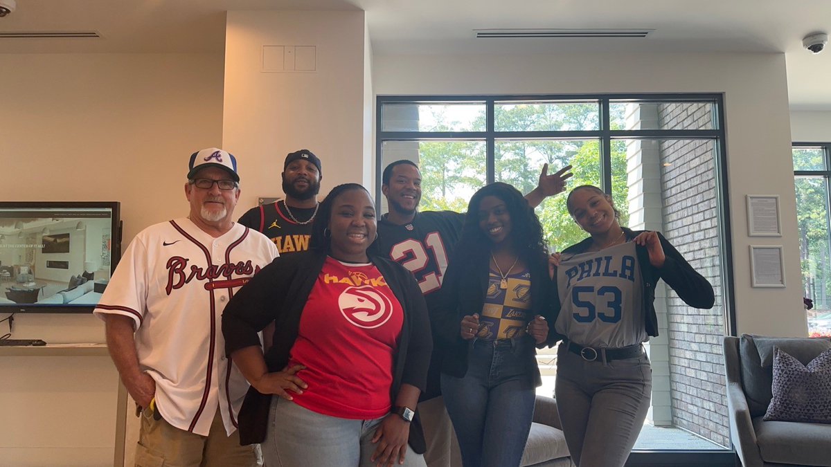 Happy Jersey & Jeans Day! #LoveWhereYouWork #WeLoveOurResidents #GlennPerimeter #Team #Community #SandySprings #LuxuryRentals #AtlantaApartments @Braves @AtlantaFalcons @ATLHawks