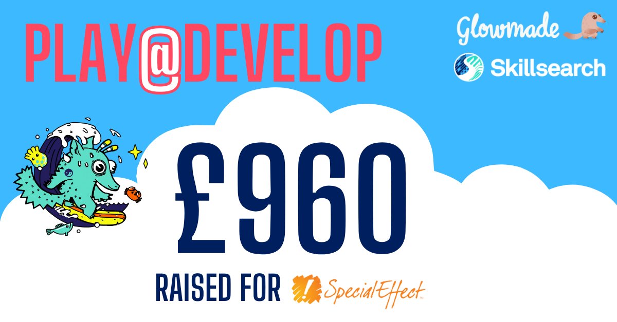 We’re so pleased to announce that together we raised £960 for the amazing SpecialEffect at Play@Develop last week 🧡

Thank you so much to all who came along and were so generous in buying raffle tickets. We can’t wait to see you all again next year! #PlayAtDevelop #DevelopConf