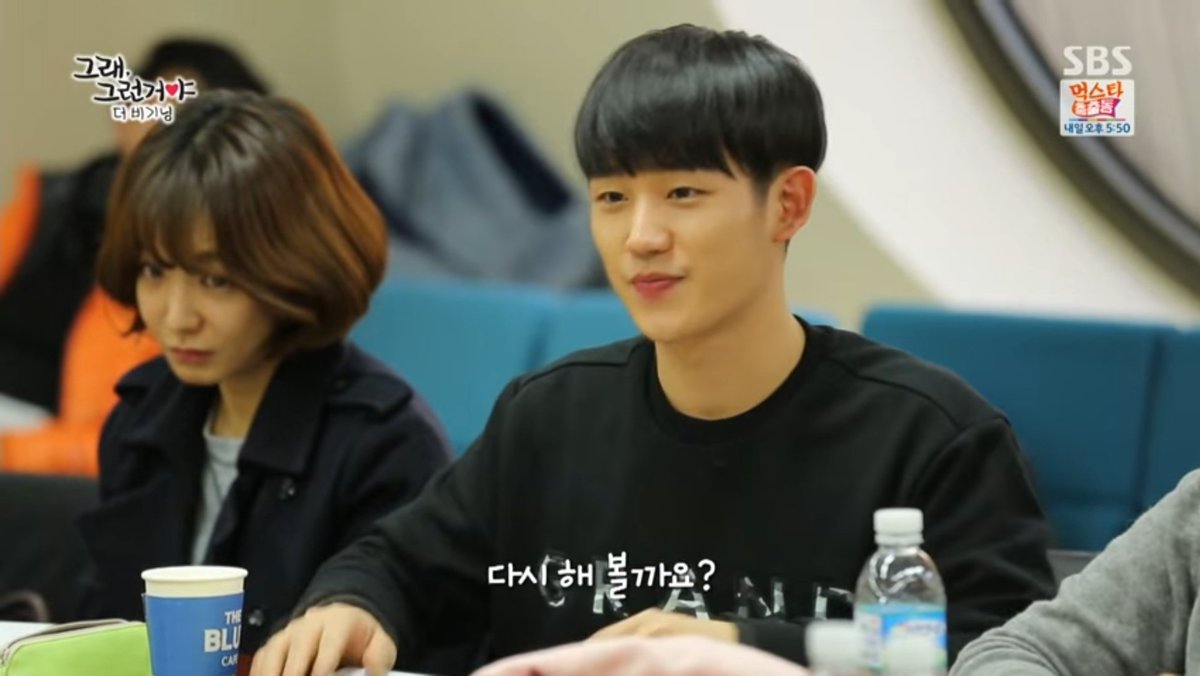 agnz4haein's tweet photo. D-5 to #JHI_10TH
haein getting critiqued by writer-nim at the script reading of #YeahThatsHowItIs
#JungHaeIn #정해인 https://t.co/Jrl7HKbx85