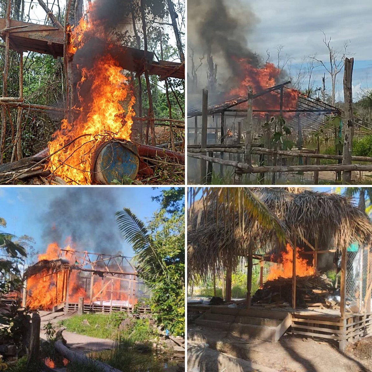 En la localidad denominada Caño Jabón, ubicada en las coordenadas geográficas: 03°42'47.04'N / 66°47'29.52'O del Parque Nacional Yapacana del estado Amazonas, fue localizado un campamento conformado por 27 instalaciones improvisadas de madera y plástico, usadas en calidad de