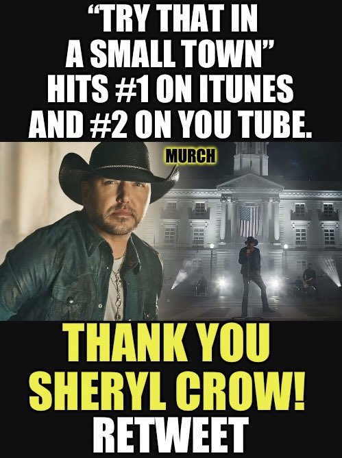 TheEXECUTlONER_'s tweet photo. Couldn’t have done it without her. 😉
@SherylCrow @Jason_Aldean https://t.co/6Ge9cBwuBf