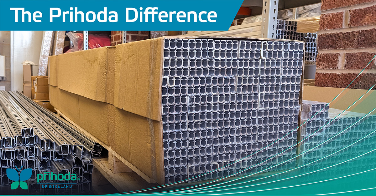 We keep a stock of track at our warehouse. For time-sensitive projects and quick deadlines, we can send the track out before the fabric diffusers, allowing you to install the mounts first before the ducts arrive on site ow.ly/lskk50Ph2aE #prihoda #fabricducting #airsocks