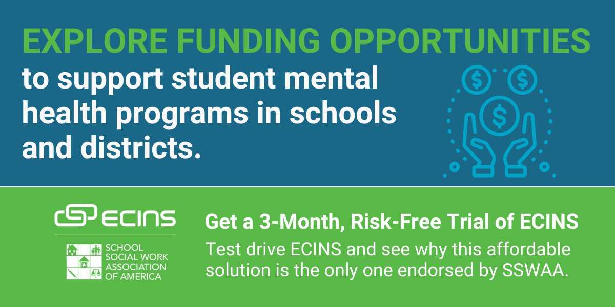 ECINSNews's tweet photo. Explore #schoolfunding opportunities to support #studentmentalhealth programs and initiatives: https://t.co/wADh2vs7ec

Looking for a solution to implement &amp; execute #studentsupport programs? ECINS can help. https://t.co/qEkSzWWmXB https://t.co/fiHEWiEhgv