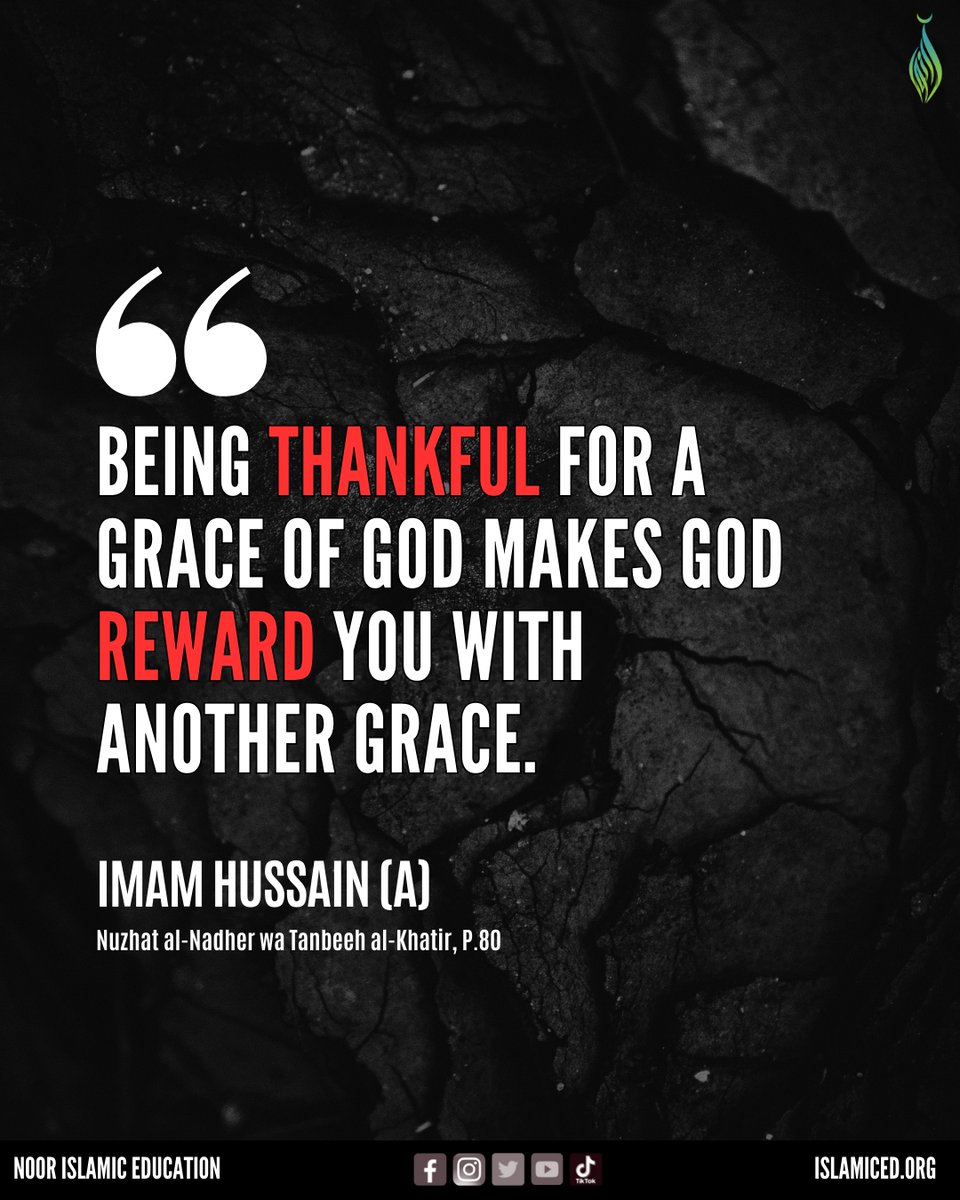 NoorIslamicEd's tweet image. Muharram Lesson 2: Gratitude⁠

#MuharramLessons #Gratitude #DrawingCloserToAllah #CountingOurBlessings #Muharram2023