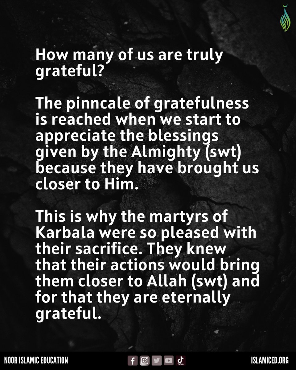 NoorIslamicEd's tweet image. Muharram Lesson 2: Gratitude⁠

#MuharramLessons #Gratitude #DrawingCloserToAllah #CountingOurBlessings #Muharram2023