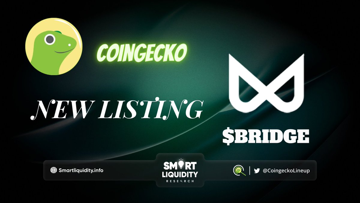 📣 #CoinGecko Roots for a New listing!

🌉<a href="/BridgeTGBot/">Bridge Bot</a> is a decentralized finance (DeFi) protocol that allows users to bridge their assets without signing up or undergoing KYC.

📌 $BRIDGE Impressive features:

🌉Secure and Anonymous Transactions
🌉Accessibility and User-centric