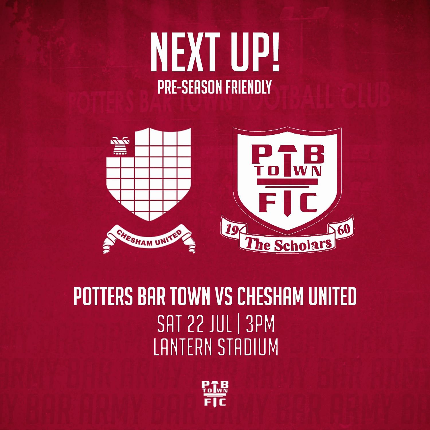 Potters Bar Town FC on Twitter "Home again this weekend 🏠 🆚