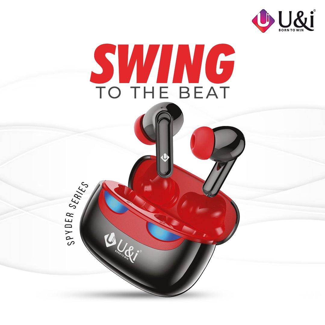 worldofUandi's tweet photo. With cutting-edge sound technology and a sleek design, the #SpyderSeries earbuds by U&i are your ultimate audio accomplice.
Visit the nearest mobile accessory store to buy now!
#Uandiworld #Uandi #UandiPrime #Uandiproducts #UandiTWS #Uandiearbuds #Bluetoothearbuds #Earbudscase https://t.co/I1Q9B7JNWu