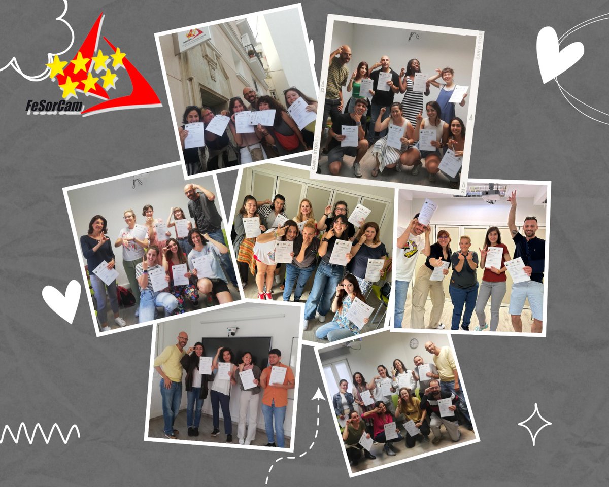 🚀📚¡Misión cumplida! Cerramos los cursos 2022/2023 🙌✨¡Con las manos en alto celebramos el éxito de nuestros cursos de Lengua de Signos! 🎉Gracias a todo nuestro alumnado de A1A2, B1 y B2 por su esfuerzo, respeto hacia las personas sordas y por hacer vibrar cada signo con