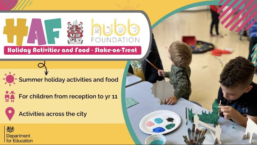 HUBBFoundation_'s tweet photo. ⭐️ Summer #HAF2023 ⭐️

With the school term quickly coming to the end and we are happy to announce that you can still book onto our sessions funded by the Department for Education.
To view our sessions and to book please use the link below!
https://t.co/hYucy6RhZW
@SoTCityCouncil https://t.co/iIuSKcXpq7